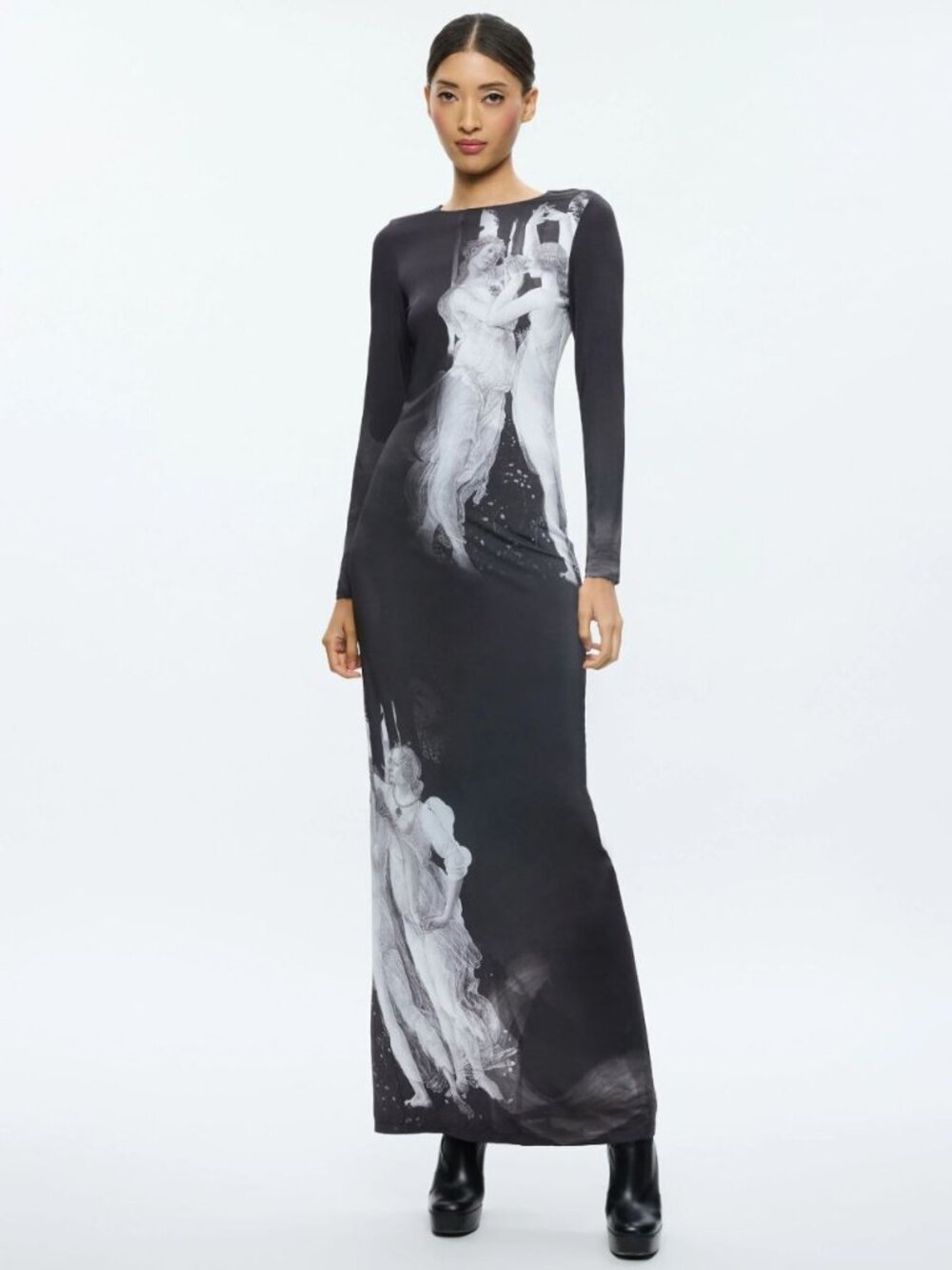 Alice + Olivia Delora Maxi Dress 4 in Renaissance Fresco - Picture 1 of 16